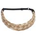 Tess Braided Hair Band Tie | Adjustable Hair Headband for Women | 3.8cm Wide Light Gold Blonde Extensions - Buy Online on GoSupps.com