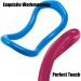 AFDG Yoga Massagering - 2 Pack Pilates Fascia Stretching Ring for Thigh & Calf Massage | Fitness Stretching Tool (Blue & Pink) - Buy Online on GoSupps.com