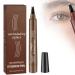 Beneathk Eyebrow Pen 2024 Upgraded Natural Brows Eyebrow Pen 3d Waterproof Microblading Eyebrow Pen 4 Fork Tip Eyebrow Pencil Waterproof Eyebrow Pen Microblading Effect. (Light Brown)