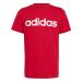 adidas Kids U Lin Tee T-Shirt (Short Sleeve) 176 Better Scarlet/White