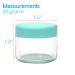 Houseables 20g Multicolor Cosmetic Sample Jars, 12-Pack - BPA Free, Screw Cap Lid, Small Empty Containers for Makeup, Nails, Gems - 20ml Plastic Pots - Buy Online on GoSupps.com