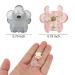 Canitor 12 PCS Mini Flower Hair Clips for Women and Girls - Strong Hold Tiny Claw Clips for Thin Hair - Cute Hair Accessories in Light Color - Buy Online on GoSupps.com