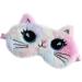 Lovely Cartoon Cat Kitty Sleep Mask for Women - Soft Plush Blindfold for Nap and Night Sleeping - Buy Online on GoSupps.com