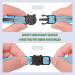 Hepplly 2-Pack Reflective Cat Collars with Bell - Quick Release Kitten Collars (Light Blue) - International Shipping Available - Buy Online on GoSupps.com