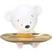 Ververt Touch Jewelry Layer Tray - Exquisite Rings & Necklaces Organizer Elegant White & Gold Jewelry Storage Bowl 20.3 x 15.2 cm - Buy Online on GoSupps.com