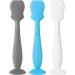 3 Pack Baby Diaper Cream Spatula Applicator Soft Silicone Baby Butt Paste Spatula Diaper Rash Cream Brush for Baby Newborn (Blue Gray White)
