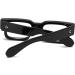 Small Square Blue Light Glasses for Men & Women | Retro Thick Rectangle Frame Computer Eyeglasses - 50mm Black - Buy Online on GoSupps.com