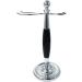 Premium HRTC Men's Shaving Brush Set - Stylish Black Acrylic Handle & Stainless Steel Stand - International Shipping Available - Buy Online on GoSupps.com