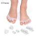 4 Pair Women's Toe Separators for Overlapping Toes - Toe Corrector for Bunion Pain Relief and Crooked Toes - Buy Online on GoSupps.com