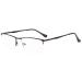 Eyekepper Quality Half Rim Metal Reading Glasses with Spring Hinge in Black +0.75