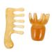 Frcolor 2st massage comb from resin scalp massage gua Sha Kamm Guasha scratchy scalp comb acupuncture massage device Haarmassager Massage tools scraping the scalp comb head massage