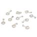 Forten 10pcs Silver Dangle Sweet Love Heart Nail Charms - Crystal Rhinestone 3D Nail Art Decoration for Women and Girls - Buy Online on GoSupps.com