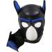 YiQin RWSX Dog Mask Soft Latex Pet Play Dog Mask with Ears Puppy Mask Removable Mouth Suitable for Halloween Holiday Party L Blue - Buy Online on GoSupps.com