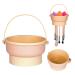 Makeup Brush Cleaning Mat 3 in 1 Silicone Makeup Brush Cleaner Bowl with Drying Holder Limpiador De Brochas De Maquillaje Portable Cosmetic Brush Cleaner Large Beige
