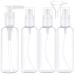 Broadream 4 pieces of transparent travel bottles 100 ml set of spray bottles for travel TSA-lined aircraft set with travel bottles