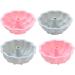 Cookie Cutter Grade Silicone Chocolate Flowers and Braided Baking Utensils Fondant Mold Gift Silicone Muffin Molds Pink flower pattern - Buy Online on GoSupps.com
