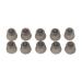 10pcs Static Free Sound Amplifier Earbuds Replacement for Hearing Aid Parts (9mm)