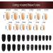 Noapasa 24Pcs Press On Fake Nails Matte Press on Nails Coffin Long Black Roses Fake Nails for Women (Black) - Buy Online on GoSupps.com