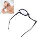 Magnifying Makeup Glasses Magnifying Eye Makeup Glasses Single Lens Rotating Glasses Women Makeup Essential Tool(Black 350)