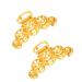Smiley Face Metal Hair Claw Clips for Women and Girls  Hairpins Non-Slip Hair Clip Thick Hair 2PCS  Smiley Barrettes Prom Hair Accessories Set 2pcs-Smiley