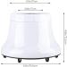 Universal Hair Diffuser for Curly Hair - Adjustable Attachment for Natural Wavy Hair - White - Buy Online on GoSupps.com