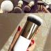 Buy Generic Makeup Face Powder Blush Brush - White & Golden | International Shipping Available - Buy Online on GoSupps.com