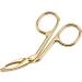 Fengyuanhong Curved Pointed Stainless Steel Eyebrow Clip - Anti-Slip Beauty Tool | Golden 4.5x8cm - Buy Online on GoSupps.com