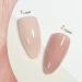 GAOY Jelly Nude Gel Nail Polish 16ml Sheer Light Brown Translucent Soak Off Gel Polish UV Light Cure for Nail Art DIY Color 1535 1535 Cappuccino - Buy Online on GoSupps.com