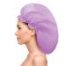 Jumbo Shower Caps Set - Waterproof Extra Large Caps for Women & Girls (Black/Blue/Pink/Purple) - Blank Pattern Design - Buy Online on GoSupps.com