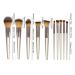 10/14 Champagne Color Makeup Brush Set - Full Beauty Tools for Flawless Foundation | Shop Internationally - Buy Online on GoSupps.com