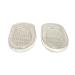 Beaupretty 4 Pairs Heel Pads Comfort Heel Pad Silicone Shoe Pad Silicone Insoles Half Insole White Size 2