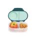 b.box Snackbox for Toddlers Kids | Mini Bento box Lunch box | Leak Proof 2 Compartments | BPA free Dishwasher safe | School Supplies | Ages 4 months+ (Emerald Forest 12 fl oz capacity)