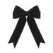 Desenda Handmade Velvet Bow Hair Clip Large Satin Ribbon Bow Hairpin Barrettes Fastener French Hair Bow Headband Elegant Hair Tie Vintage Hair Accessories for Party Gift Girls Women - Black