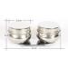 Stainless Steel Large Mouth Double Dipper Palette Cups with Lid - Portable Oil Painting Cleaning Container Cup Pots - Artist Paint Brush Washer - Silver - Buy Online on GoSupps.com