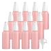 ZEOABSY 12 Pieces 50 ml Pink Lotion Bottles with White Pump 50ml Empty PET Plastic Lotion Pump Bottle Cosmetic Gel Travel Container for Cosmetic Make up Cleaning + 2 x Funnel Pink 50 ml