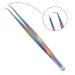 14cm Metaleks Eyelash Extension Tweezers - Japanese Stainless Steel, Multi Titanium Coating, 45 Angular Tip - 14CM - Buy Online on GoSupps.com