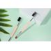 FRCOLOR Professional Cosmetics Brush Set - 2 Eye Shadow & Eyebrow Brushes with Spoolie - Double Sided Makeup Tools - Pink - International Shipping Available - Buy Online on GoSupps.com
