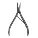 Flat Shape Silver Stainless Steel Hair Extension Pliers Multi-Functi Hair Extension Tools Pliers For Hair Extension-Hair 1 Count (Pack of 1)