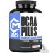 Crazy Muscle 3000mg BCAA Pills (2 Month Supply) with The Optimum 2:1:1 Ratio of Branched Chain Amino Acids for Recovery and Growth 1000mg BCAAs per Pill (More Than BCAA Capsules) 240 Tablets
