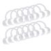 10pcs (size M) C-shape cheek retainer disposable mouth opener for teeth whitening mouth guard or speech game (M white)