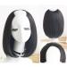 Bobo Style Half Wig Clip In Straight U-Shape Part - 3/4 Hairpiece Extension with 5 Clips - Black - International Shipping - Buy Online on GoSupps.com