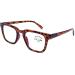 DOOViC Blue Light Filter Reading Glasses Frames Small Square Lenses JS018 018 Tortoise 3.5 x