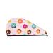 Hair Towel Wrap Hair Drying Towel with Button Towel Turban Head Towel to Dry Hair Quickly (Donut)