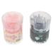 TOVINANNA 200pcs Double-Ended Cotton Swabs for Ear Wax Removal Assorted Color Ear Cleaning Tools for Makeup and Random Style