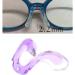 Buy Begisa Glasses Pads - 2 PCS Purple Silicone Plug-In/Screw Nose Pad Substitute for Kids - U-Shaped Plastic & Transparent Arm - Buy Online on GoSupps.com