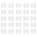 Coheali 25 pairs of non-slip nose pads clear glasses Schnapps glasses Anti-slip glasses nose pads skin-friendly nose pads air chamber-nose pads pebble gel air cushions deliveries