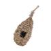 Besportble 1stk ovales Vogelnest hanging bird protection bird cage in the open bird house hanging nest made of straw braided sheltered handbook The bird's nest pet bed adorn mountain grass