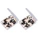 DOITOOL Eye Shadow Sponge Applicator 100 pcs Tools Eye Dual Sided Makeup Shadow Disposable Cosmetic Eyeshadow with Applicators Size 2 Black