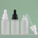 Zeoabsy 6-Piece 5ml Frosted Clear Glass Pipette Bottles | Essential Oil Drip Bottles with White Lock Rings for Aromatherapy - Buy Online on GoSupps.com
