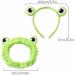 UngVeil 2 Pieces Cute Frog Headband Stretchy Frog Hair Accessories Cartoon Frog Headband for Face Washing Shower Sports Yoga Beauty Skincare - Buy Online on GoSupps.com